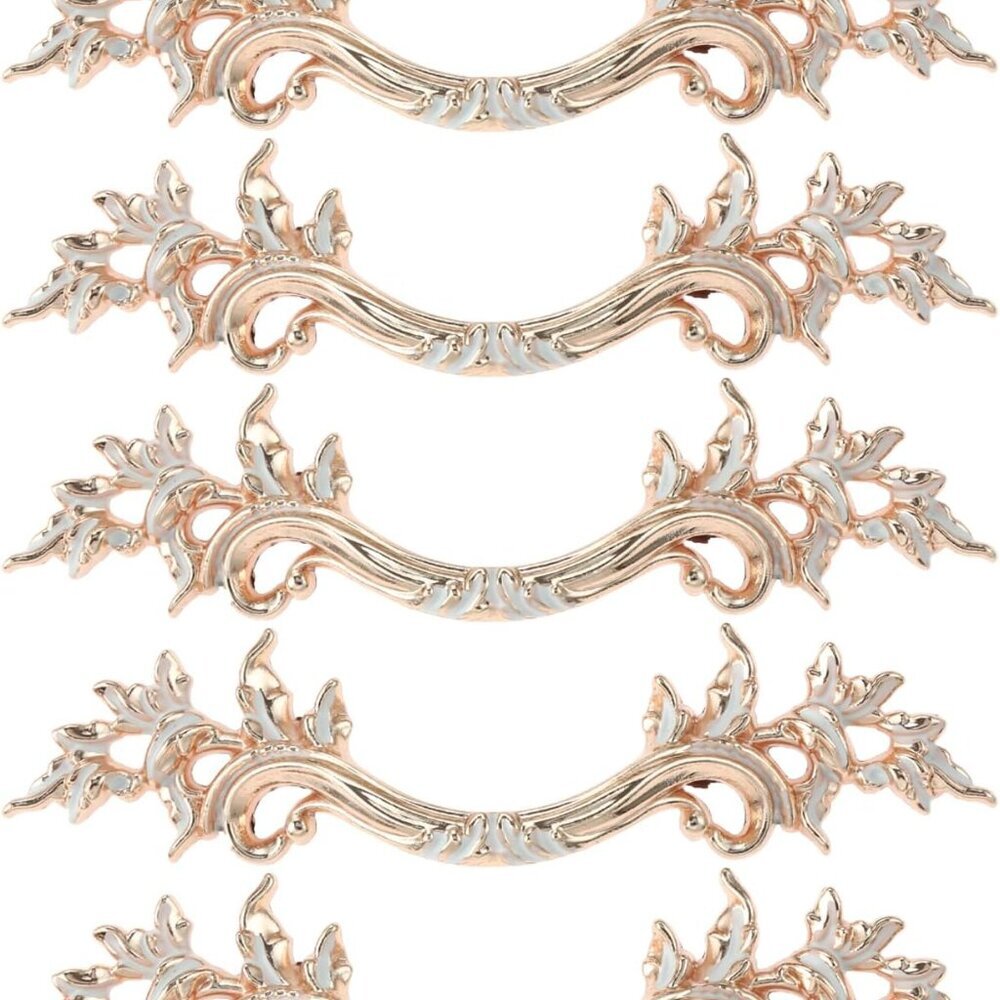 5Pcs Gold European Style Vintage Handles Pulls for Cabinet Door Dresser Cupboard